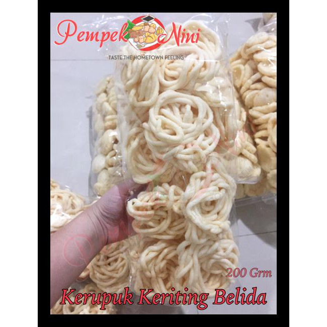 

Kerupuk/Kemplang Keriting Ikan Belida Palembang (Pempek Nini) Special