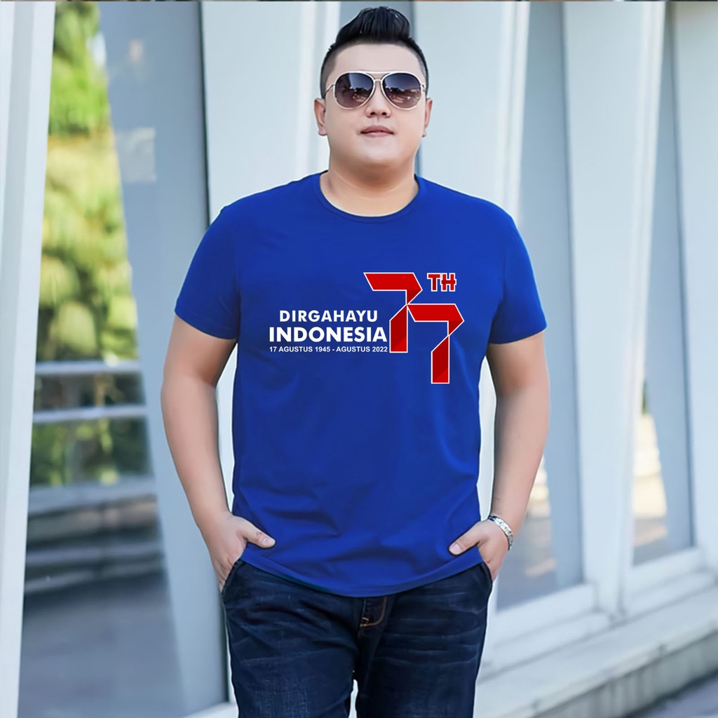 Kaos Tshirt Pria Wanita 17 AGUSTUS HUT RI REPUBLIK NKRI DIRGAHAYU 78 GARUDA PANCASILA Baju Distro Basic Lengan Pendek Cowok Kasual DTF