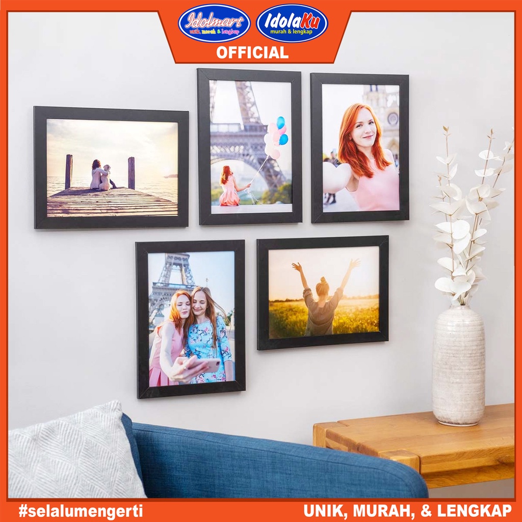 IDOLMART Bingkai Frame Foto A4 Minimalis/ 21X30 Surabaya