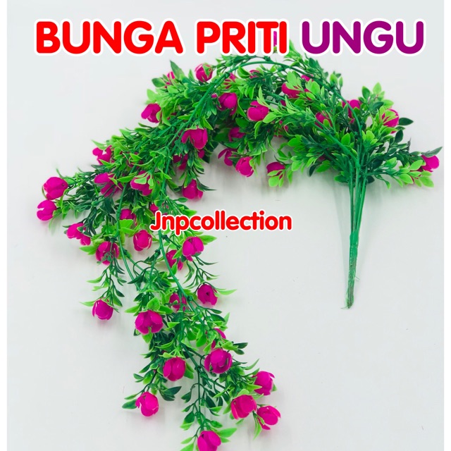 Bunga Plastik Tangkai Priti Warna-4