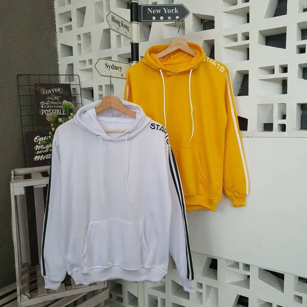 Primadona Hoodie Starts - Atasan Pria Wanita Dengan List Garis Tangan Terbaru