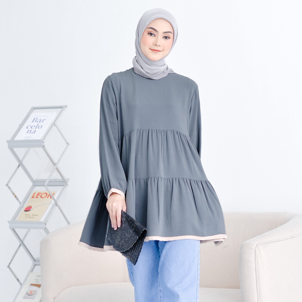 NUNA Esly Tunik Plain Steel ESLY