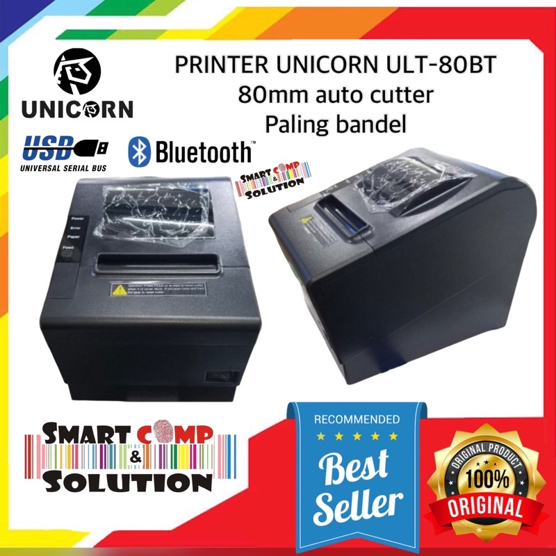 Printer Thermal ULTRON ULT80BT 80mm Bluetooth USB AutoCutter MokaPos ULT-80BT