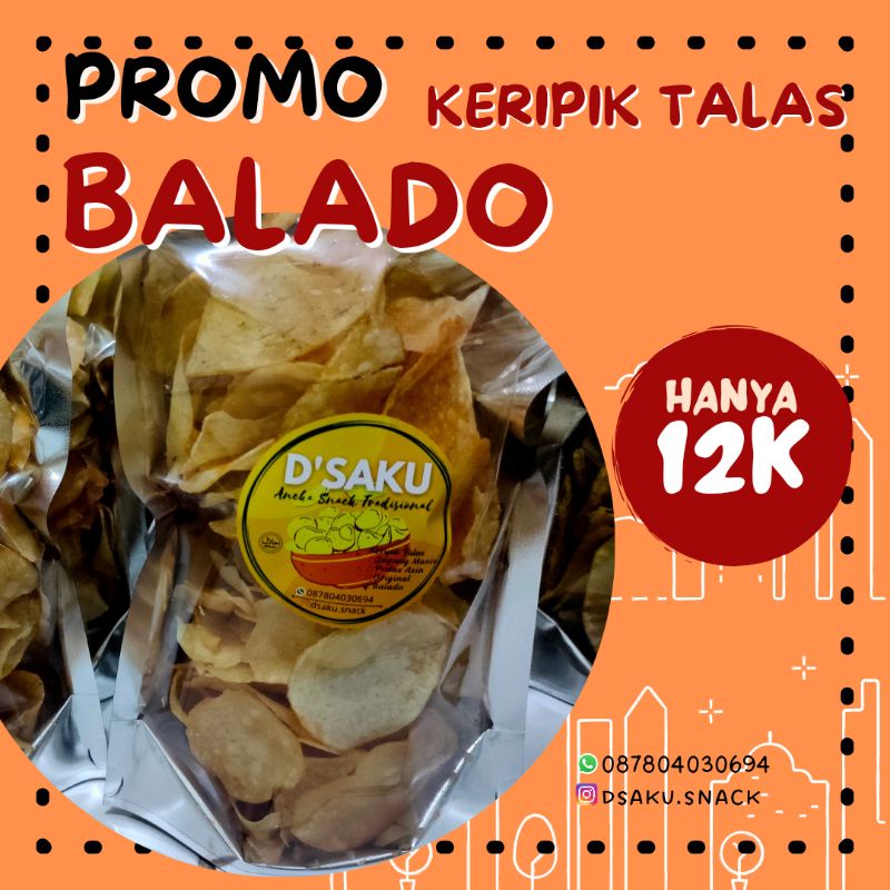 

Keripik Talas Rasa Balado