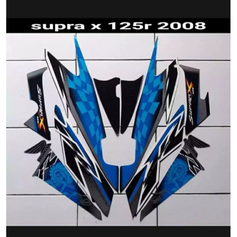 striping Honda Supra x 125 tahun 2008