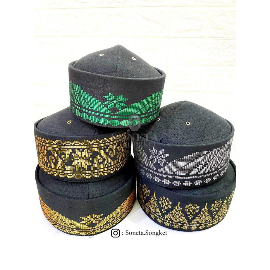 Peci Songket Songkok Uas Kopiah Pria Bulat Motif Babho93 Ayo Beli