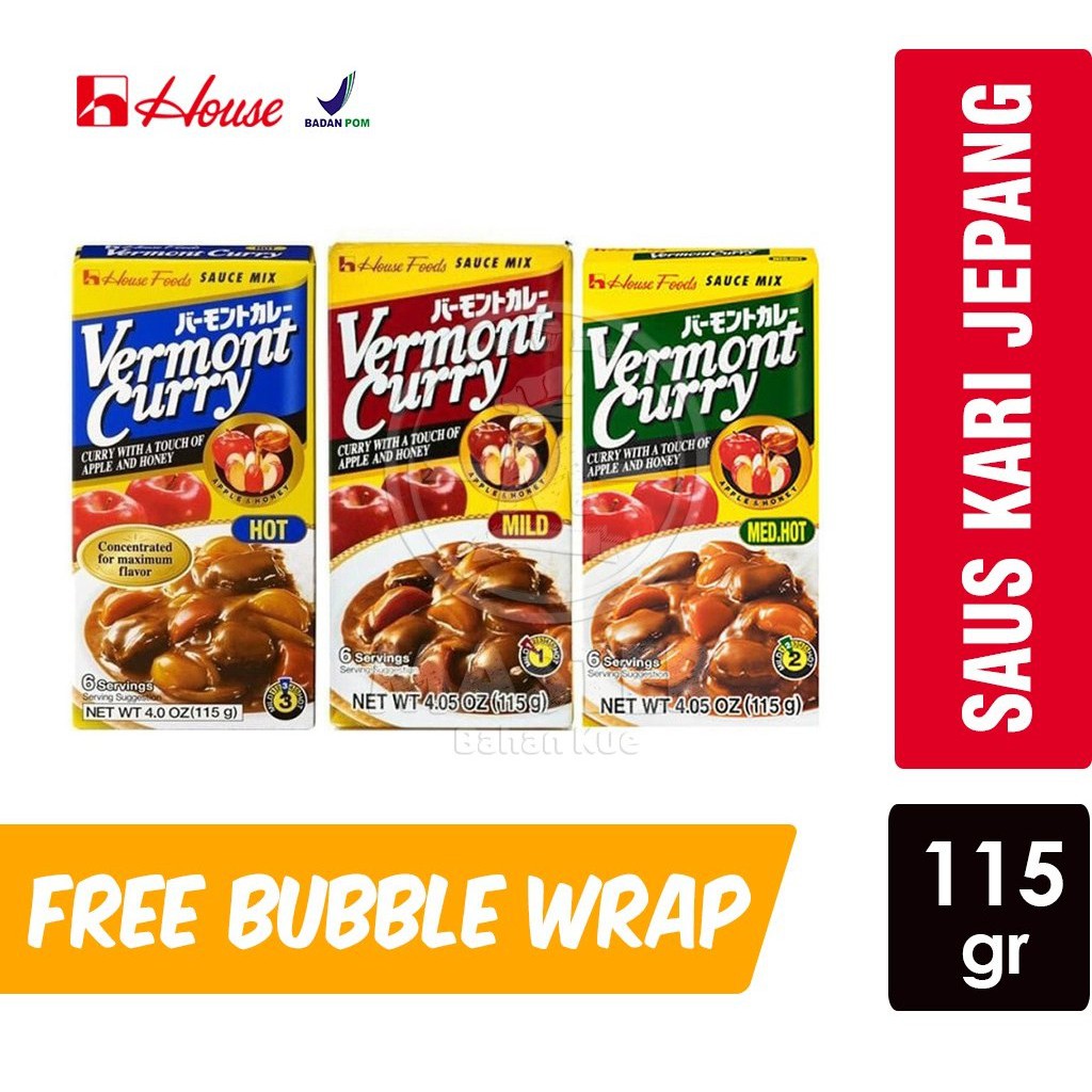 

House Vermont Apple Honey Curry / Bumbu Kari Jepang [115 gr]