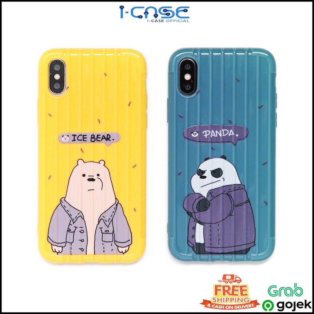 WE BARE BEARS TRUNK CASE FOR OPPO A5 A9 2020 F11 RENO ACE REALME VIVO XIAOMI