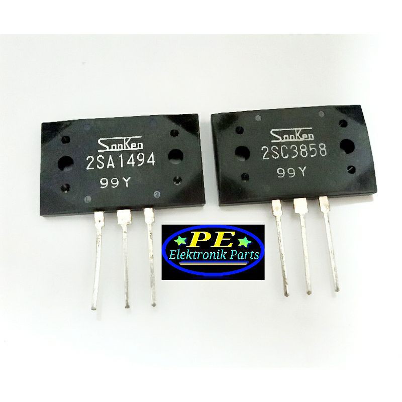 ==> TRANSISTOR  A1494 + C3858  SANKEN  ORIGINAL { SEPASANG }
