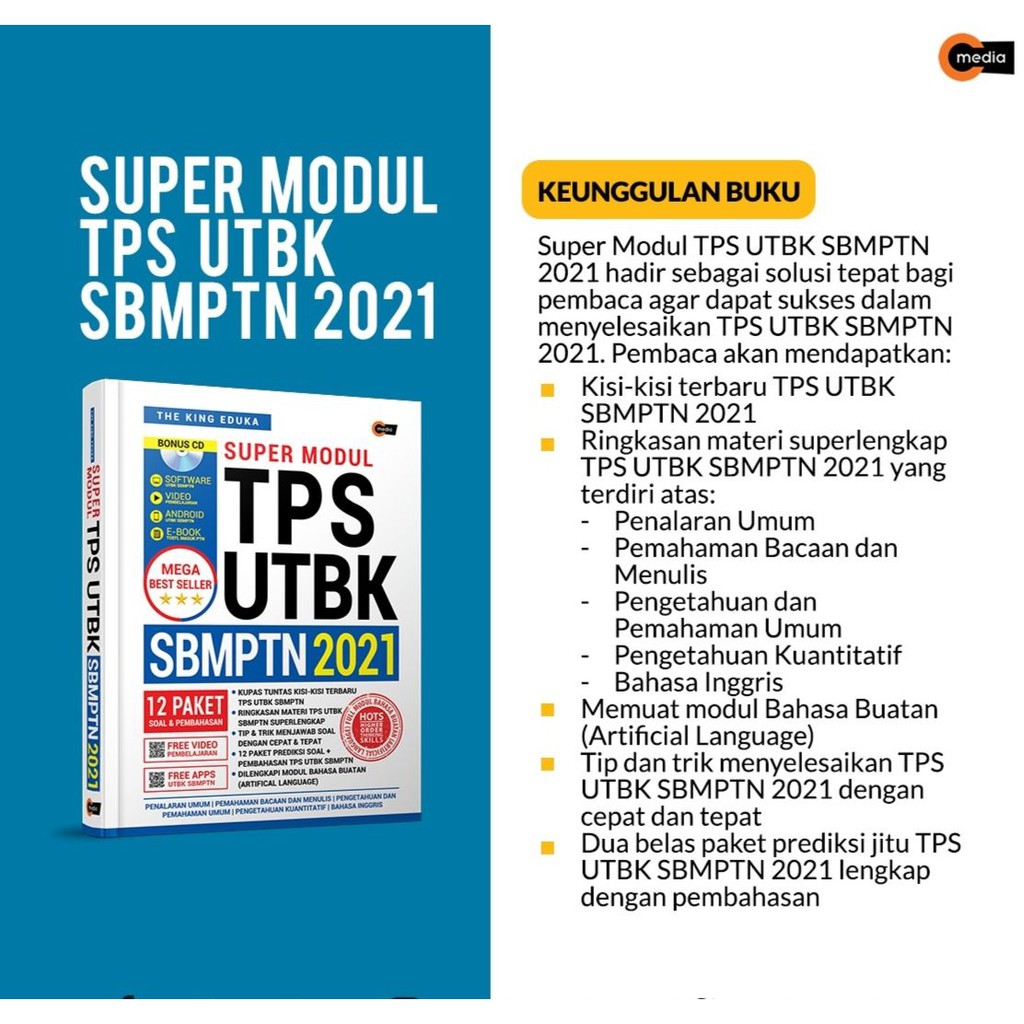 Super Modul Tps Utbk Sbmptn Buku Tps Sbmptn Shopee Indonesia