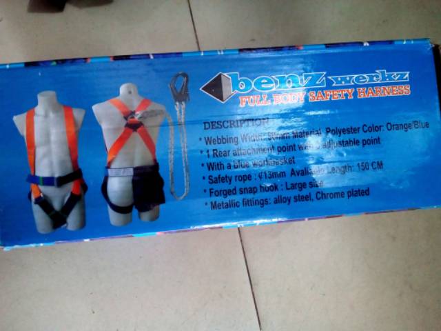 Safety FB Harness Panjang Tali 140 Cm 14515  / Tali Badan / Penyangga