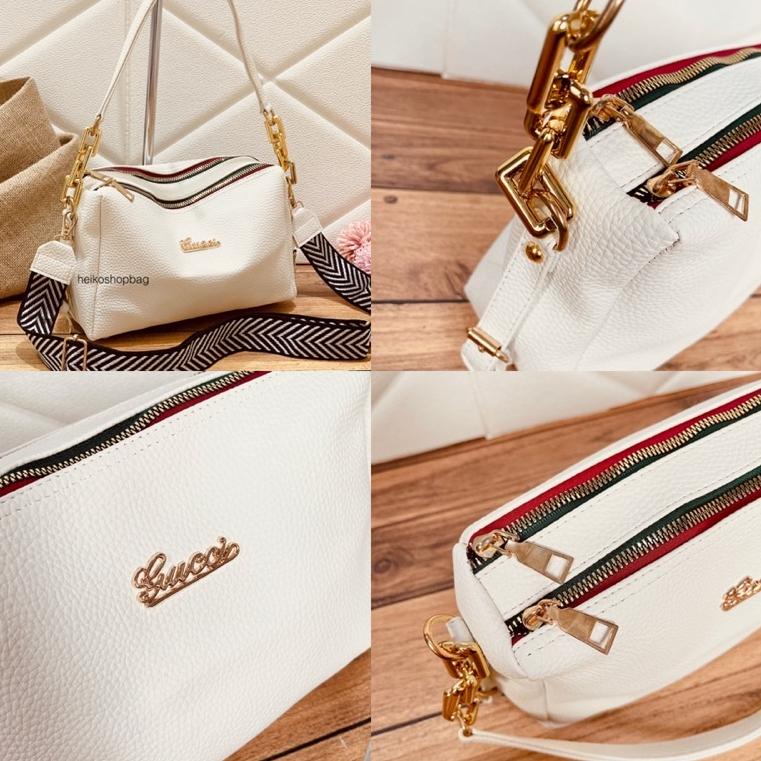 xgy-77 HEIKO - best seller tas wanita sling bag 2ruang 2rest - GC SELEMPANG MILA DOUBLE STRAP .,.,.,