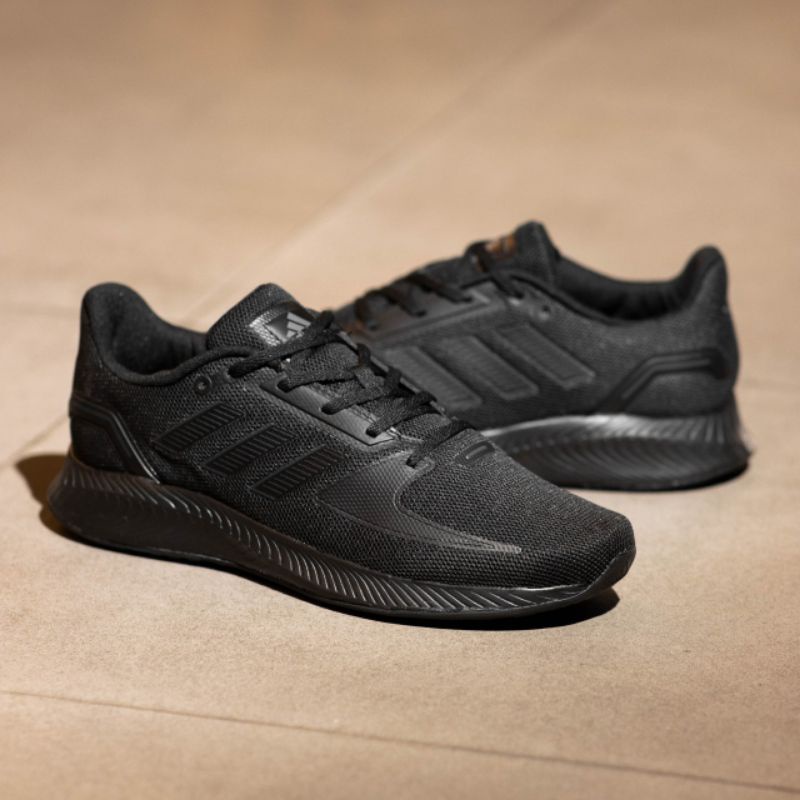 Sepatu Ads Run Falcon 2.0 Triple Black  Original OEM Sepatu Running Pria / Sepatu Olahraga Pria