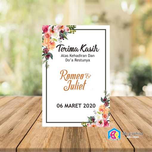 

Kartu ucapan pernikahan kartu souvenir Thanks Card wedding card Label Produk Label Kemasan hangtag