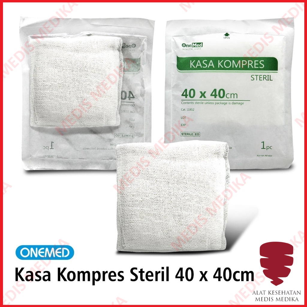 Onemed Kasa Kompres Steril 40x40cm Kassa Peralatan P3K Medis 40 cm x 40 cm