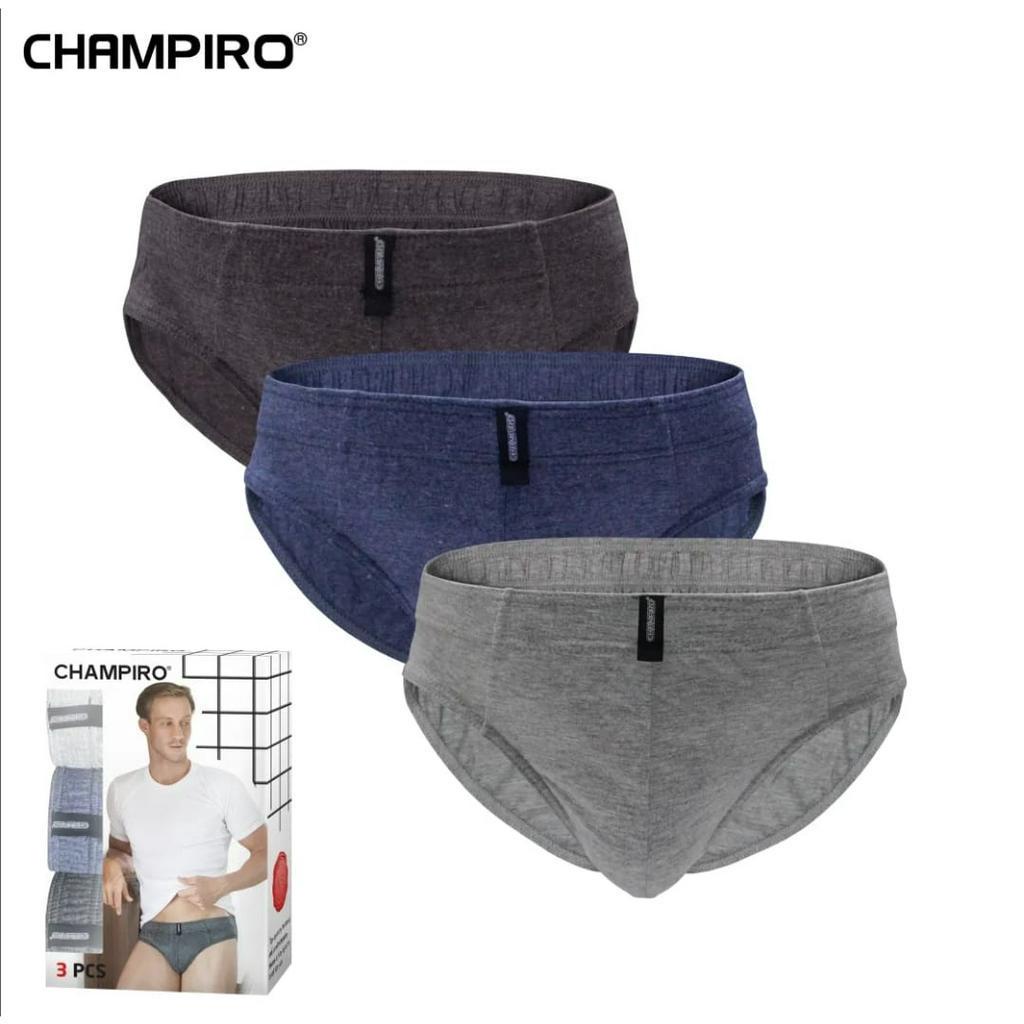 champiro C 0312 C 1 box isi 3 celana dalam pria dewasa katun premium basic brief