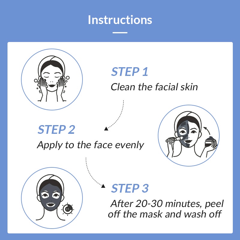 Bioaqua Star Mask Peel Off Mask Remove Blackhead Brightening Mask Shrink Pores 50g