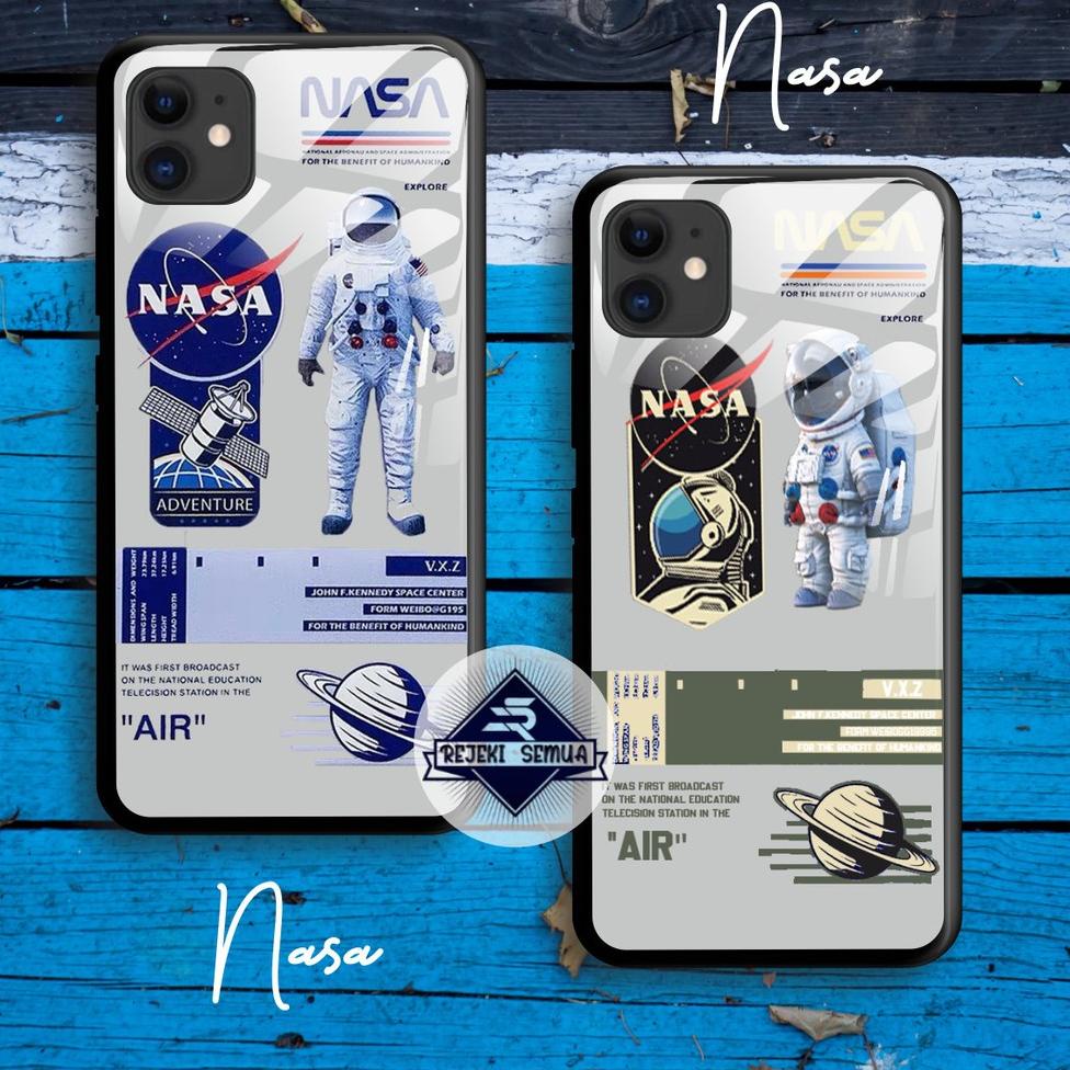 [KODE PNIGG] SOFTCASE BACK CASE GLASS KACA NASA VIVO Y66 Y67 Y70S Y71 Y81 Y91C Y91 RS3353