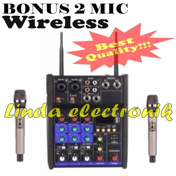 PAKET MIXER MIC AUDIO YAMAHA G4 FREE 2 MIC WIRELESS