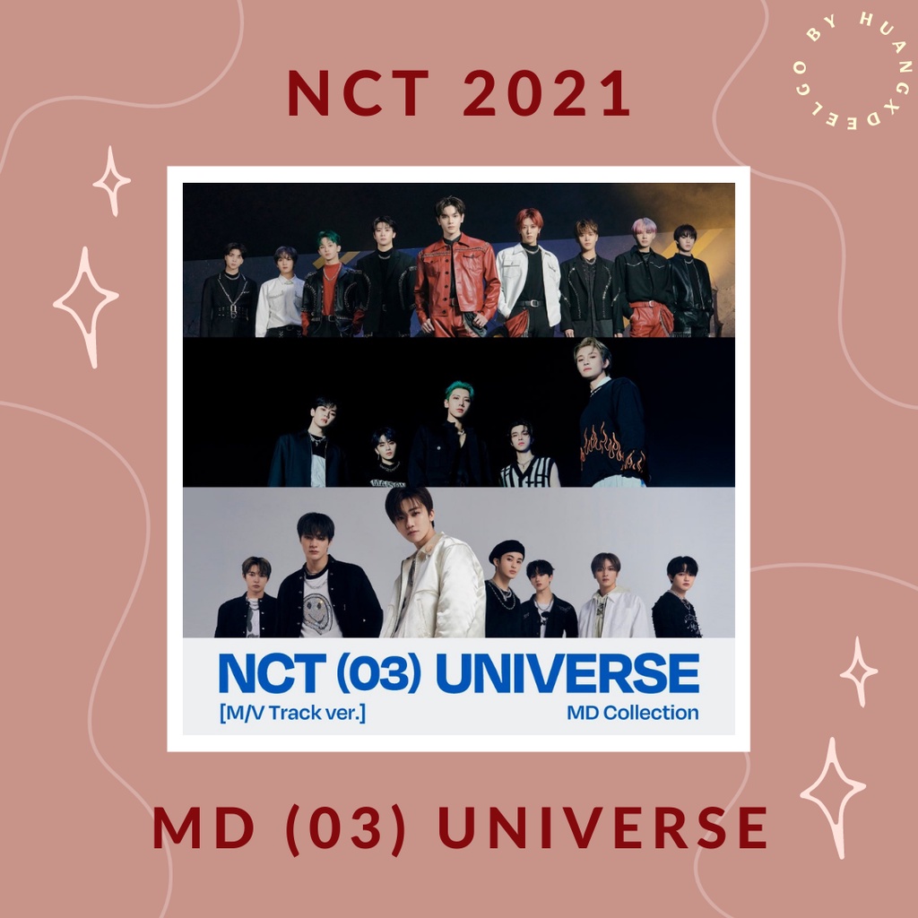 [READ DESCRIPTION] NCT 2021 MD (03) UNIVERSE LUGGAGE STICKER SET