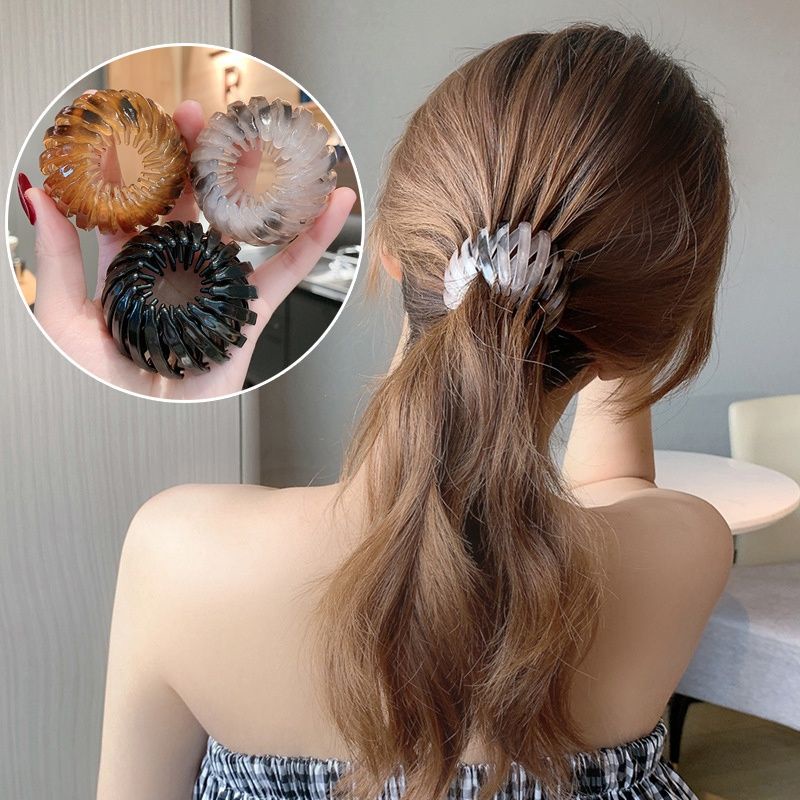 Jepitan Rambut Gaya Korea Rhinestone Hair Claw / Jepit Rambut Bulat Cristal Import / Hair Clip Claw