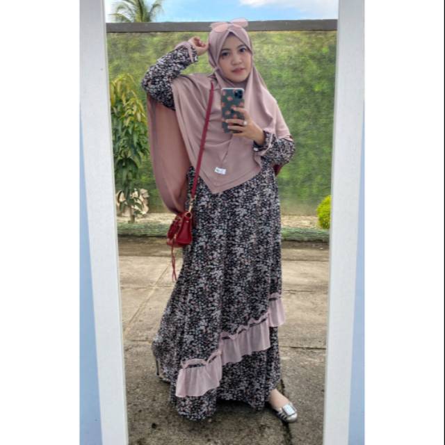 Gamis Ayesha - the day - homedress katun jepang busui cantik