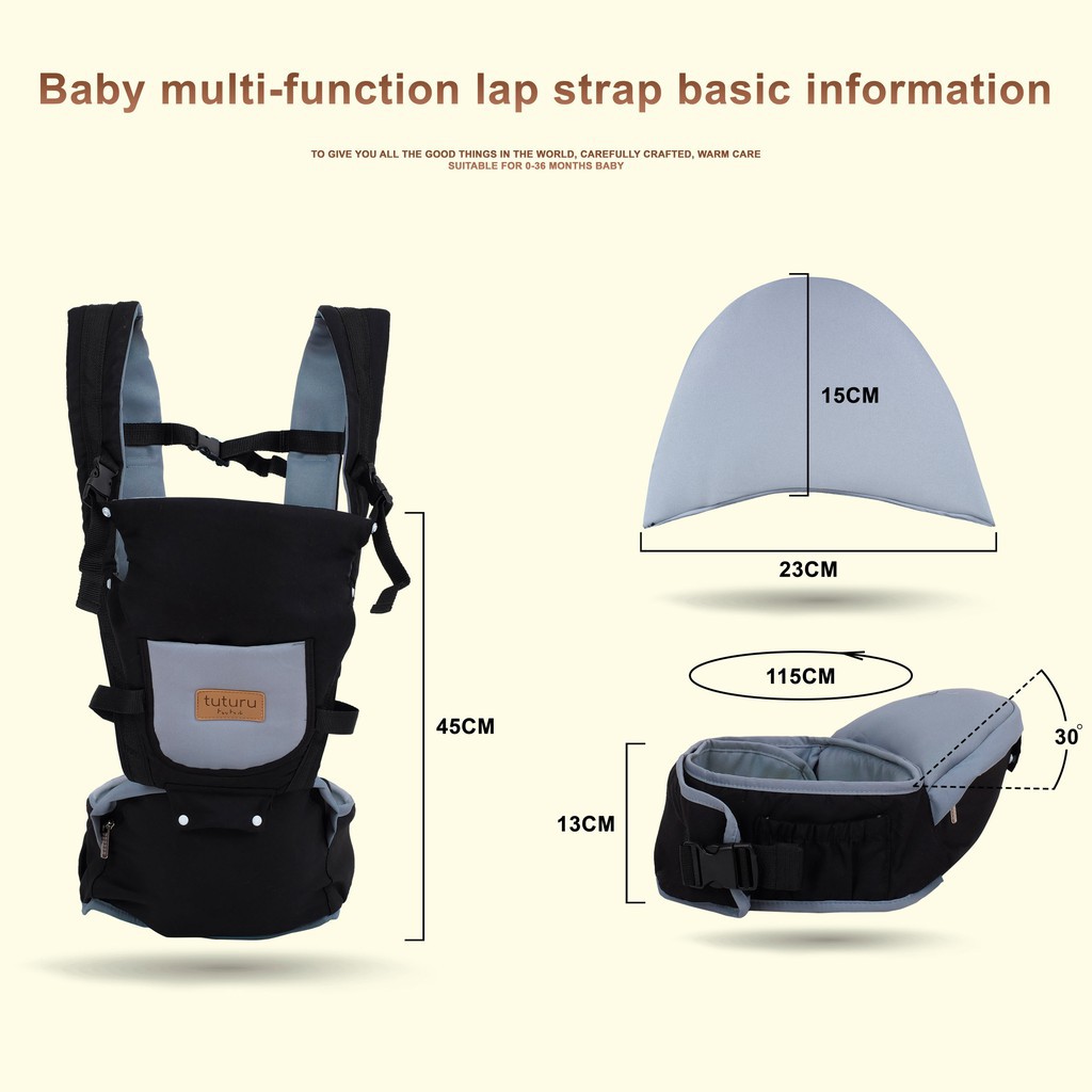 Gendongan Bayi Hadap Depan Hipseat 5in1 / Baby Carrier / Hip Seat Bayi Tuturu Duduk gendingan Kangguru chn