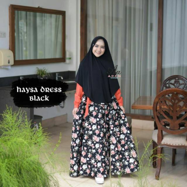 Hasya dress black ADEN by Anggraeni