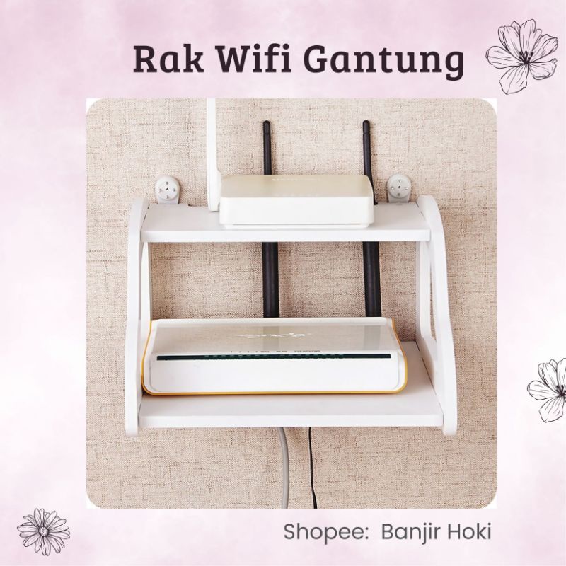 Z3 RAK GANTUNG WIFI DINDING SERBAGUNA GANTUNGAN TEMPAT REMOT MODEM INDIHOME