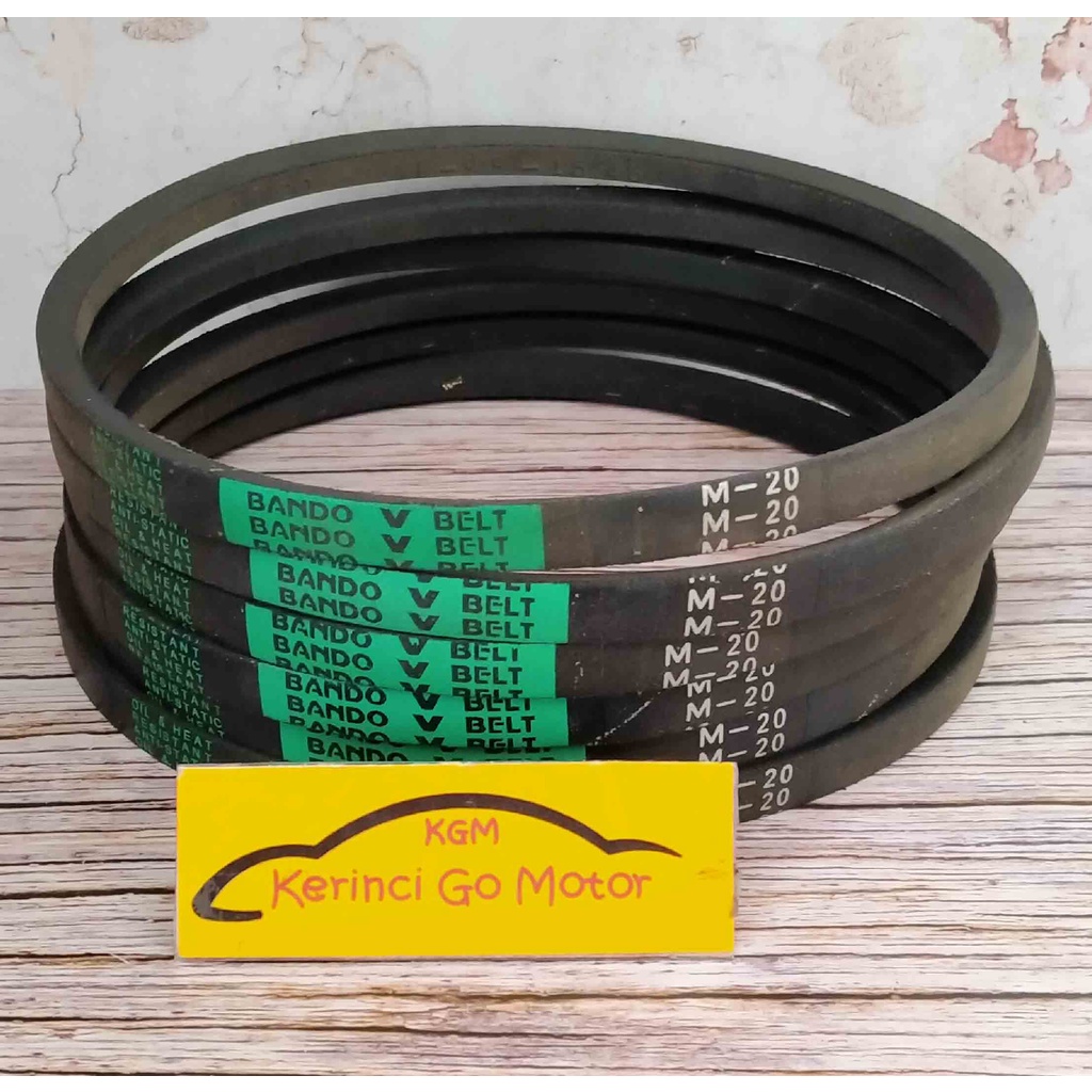 BANDO VAN BELT M-20 V BELT TALI KIPAS M20 FAN BELT MESIN CUCI POLOS