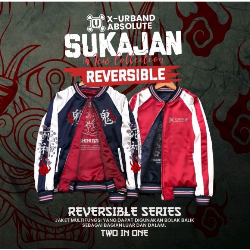 Jaket Sukajan Reversible X-Urband Absolute Embroidery Series Original Terbaru/ Jaket Sukajan Bordir 