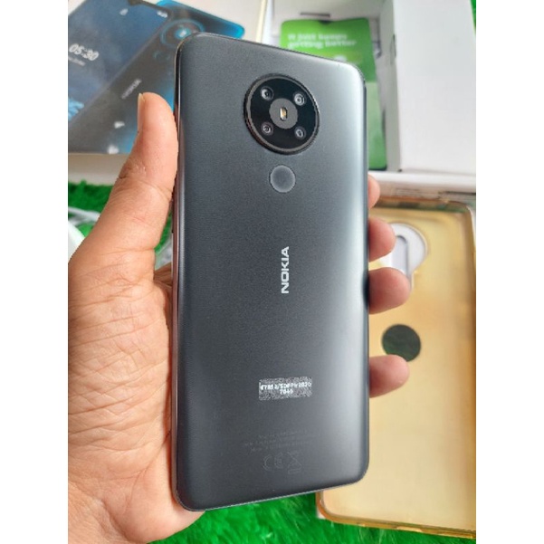 HANDPHONE HP SECOND BEKAS. NOKIA 5.3 NFC FULLSET  6/64 MULUS