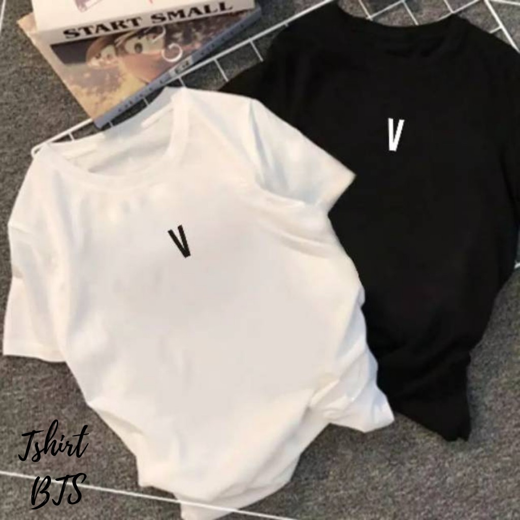 KAOS INISIAL V BTS| KAOS KIM  TAEHYUNG BTS| KAOS KPOP| KAOS KOREA MURAH| KAOS BTS
