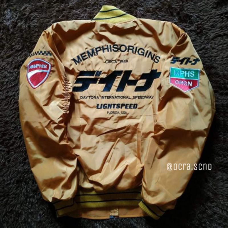 BOMBER JACKET MEMPHIS - DAYTONA (yellow mustard)