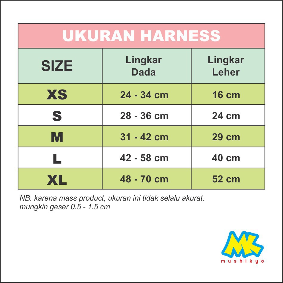 Harness Anjing Kucing Musang dilengkapi tali tuntun