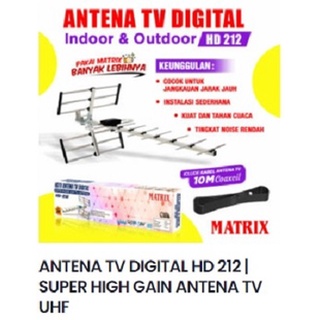 Antena TV Digital Merk MATRIX HD-212