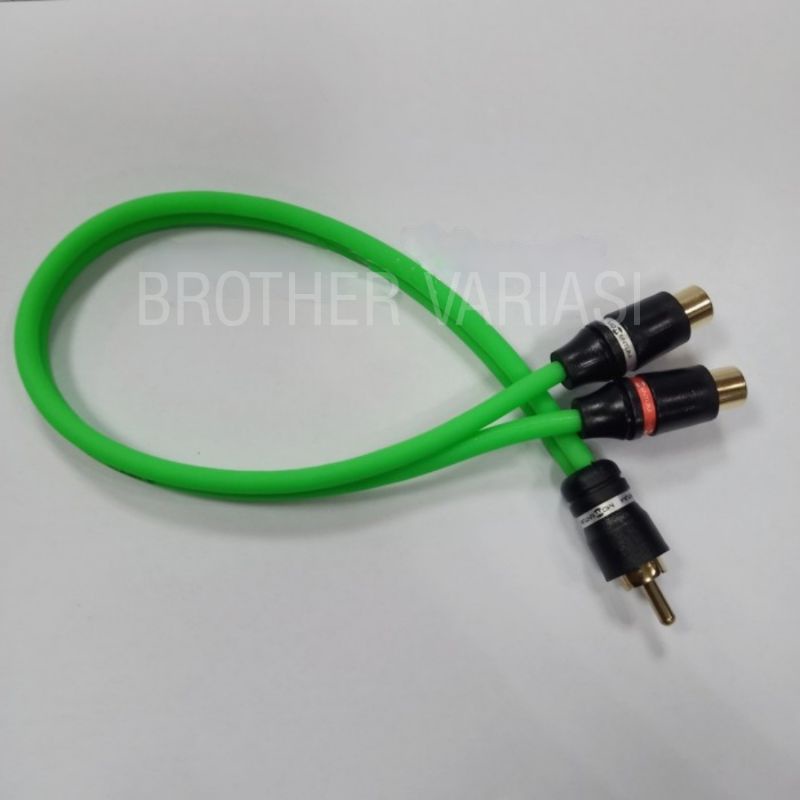 Kabel RCA Cabang 2 Cewek Female 1 Cowok Male