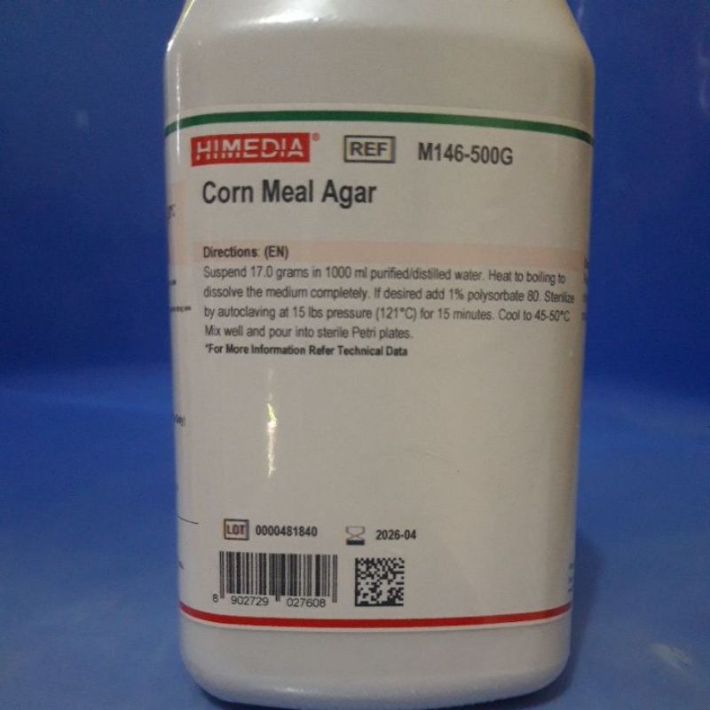 Jual Media CMA/Corn Meal Agar/Cornmeal agar Shopee Indonesia