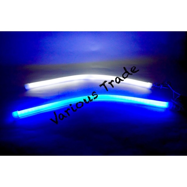 Lampu Alis Lampu LED DRL Fleksibel Motor Mobil Universal