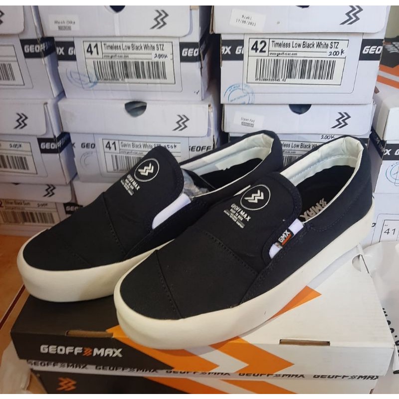 Geoff Max Official - Meery Navy White - ORIGINAL GEOFFMAX - Sepatu Pria - Sneaker Pria - sepatu slip