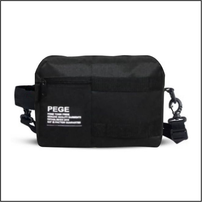 Tas Selempang Bahu Pria PEGE Slingbang 2 in1 Bisa Untuk Pouch Kekinian - PG 8924