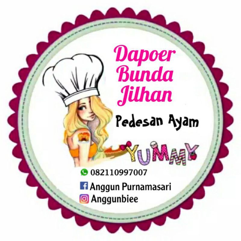 

Stiker per 1 pcs makanan/produk/cemilan