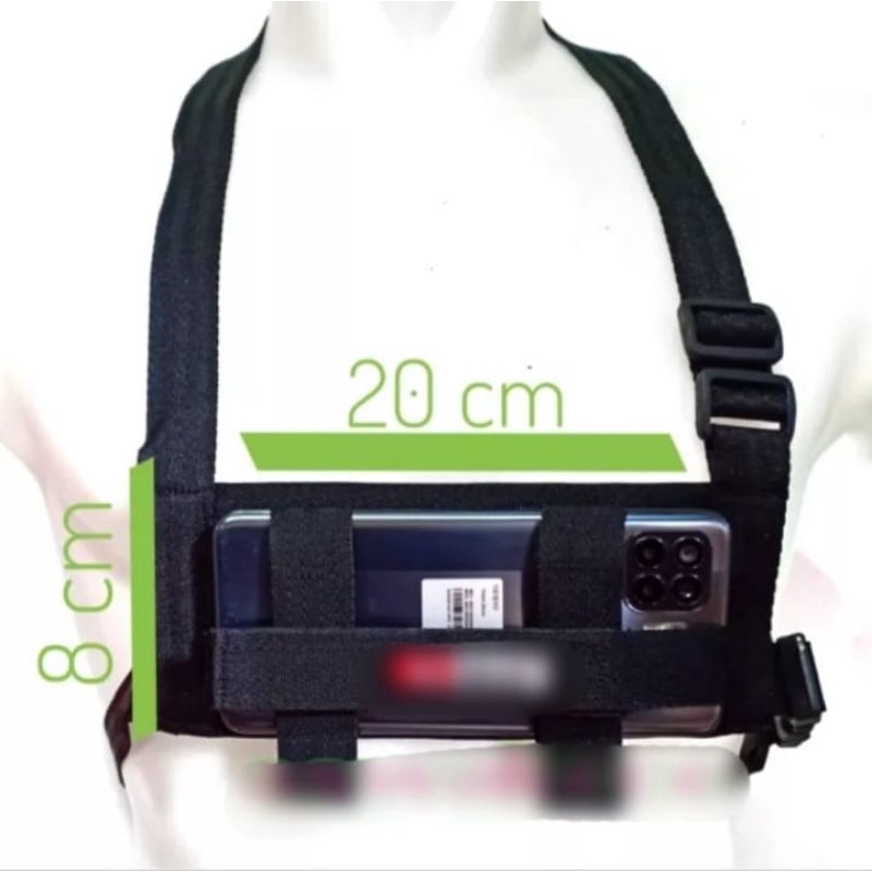 CHEST STRAP BELT Untuk Holder HP Breket Vlog Hp kekinian