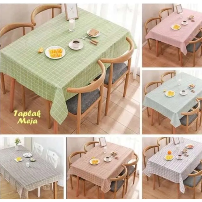 DapurCantik Taplak Meja Anti Air PEVA Ukuran Taplak Meja Jumbo Alas Meja PEVA - BTP