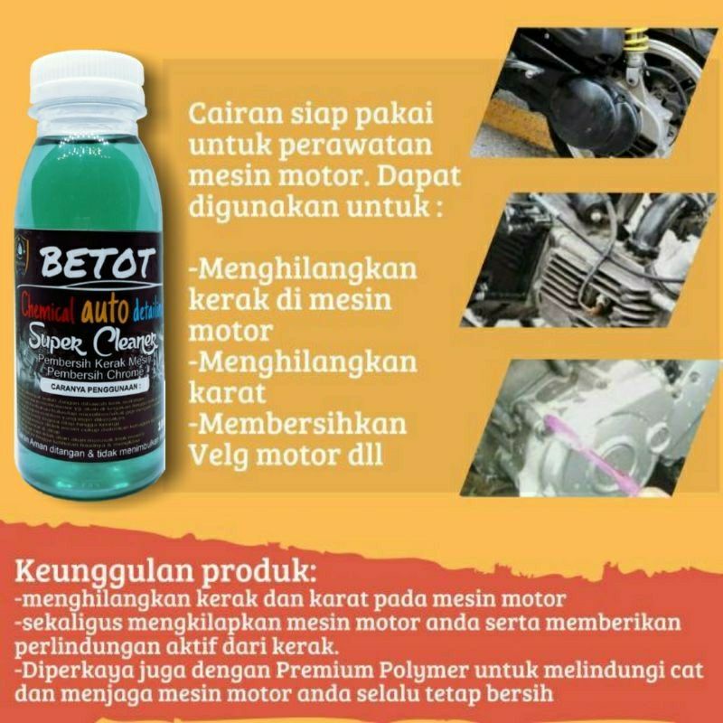 Pembersih kerak mesin motor &amp; mobil / pembersih chrome / penghilang noda membandel mesin