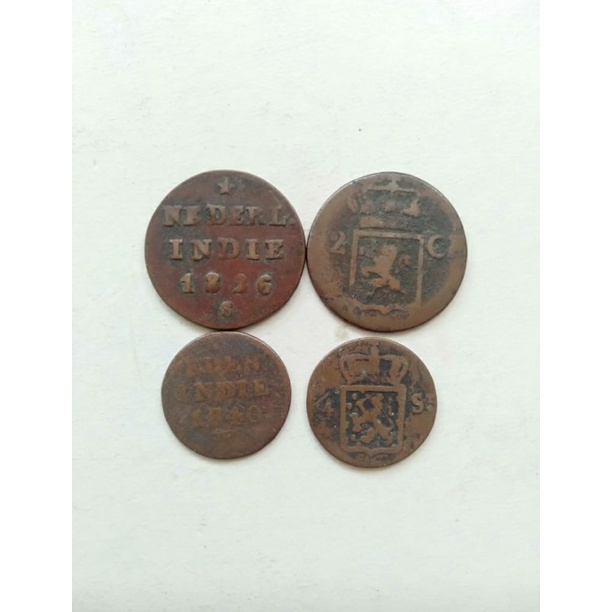 koin jaman belanda koin Nederln indie tahun 1800an