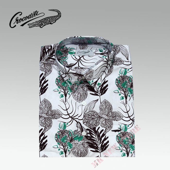 Kemeja Lengan Pendek Crocodile 727-1867 - Putih, M