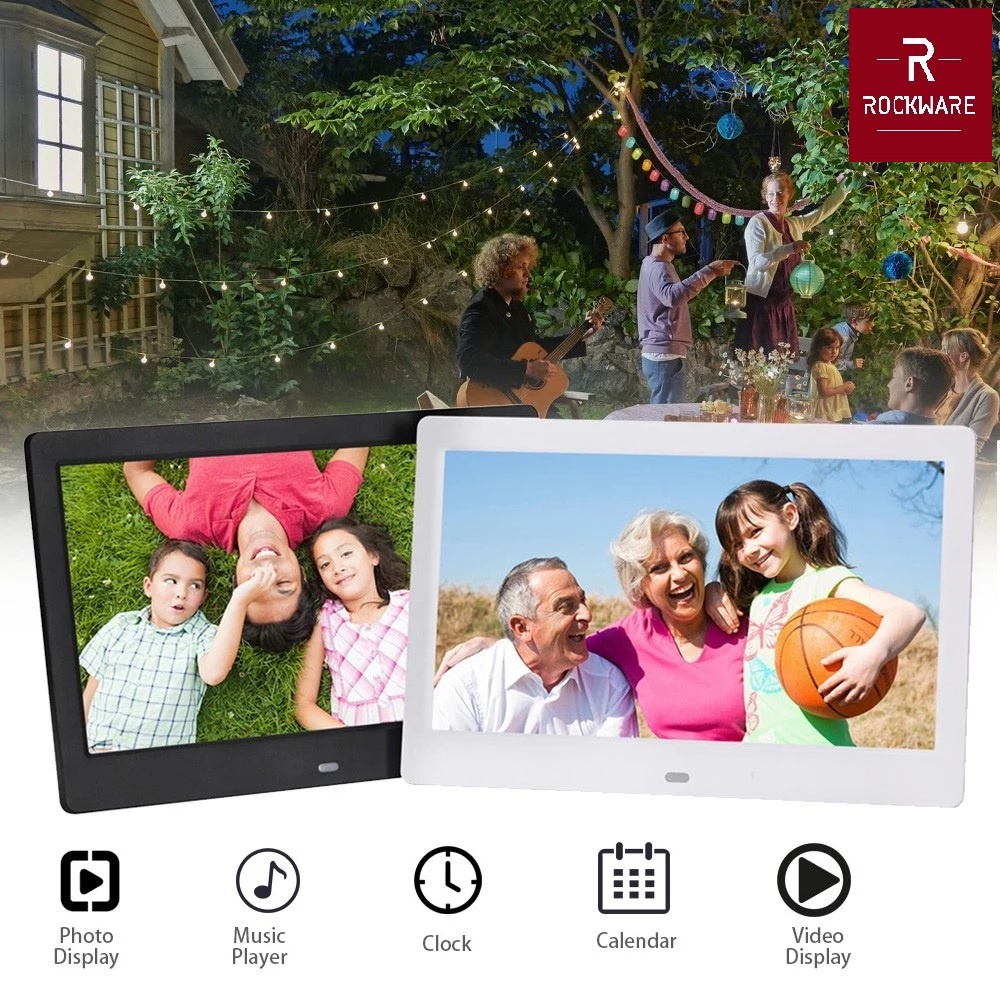 ROCKWARE RW-SJD1003 - 10 inch Digital Photo Frame - Frame Foto Digital