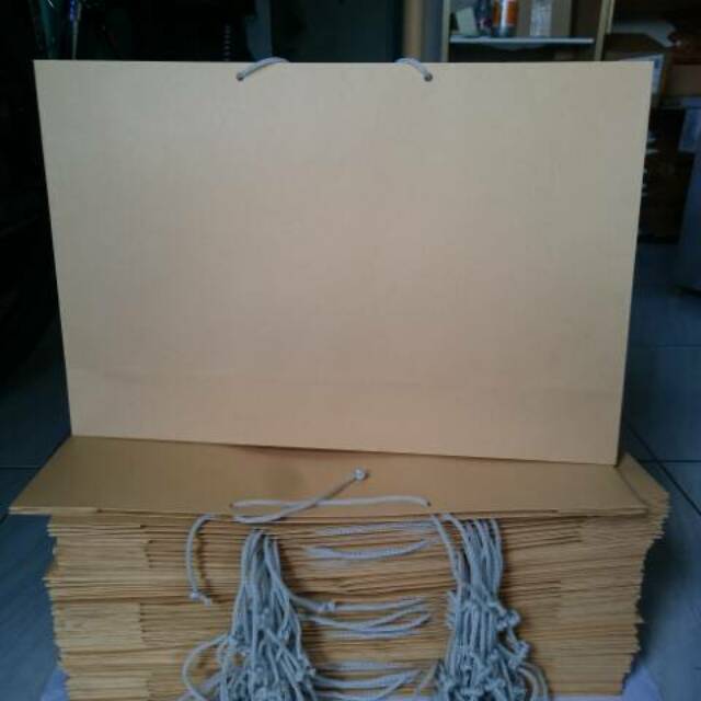 paperbag custom size big size landscape 30x  9 x 22 plus cetak sablon