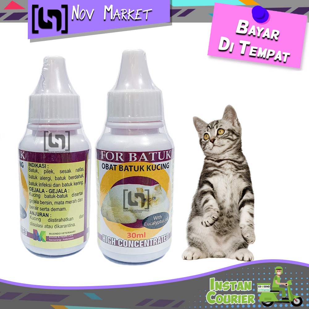 Obat Kucing Batuk Pilek Sesak Nafas Alergi Berdahak For Batuk 30ml Shopee Indonesia